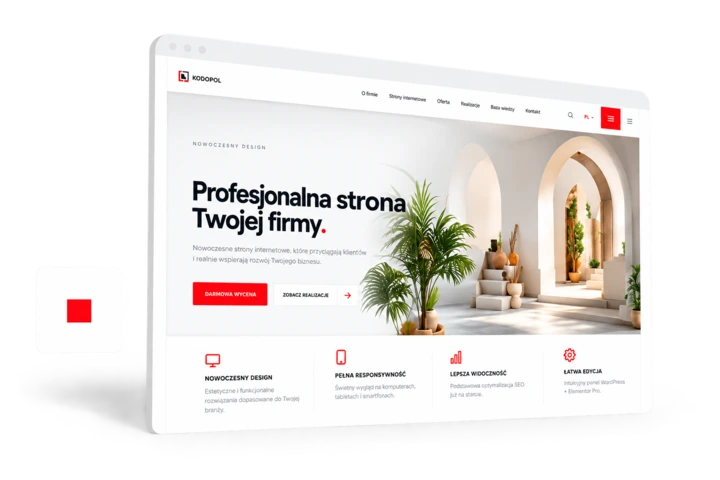 Strona internetowa One Page